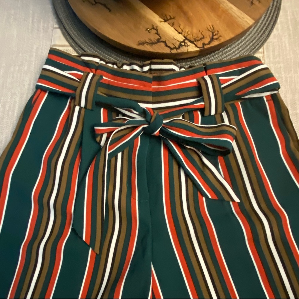 Express High Rise Wide Leg Striped Pants - Picture 3 of 14